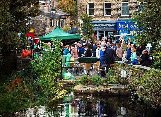 Riverside marquee at the Jazz Festival