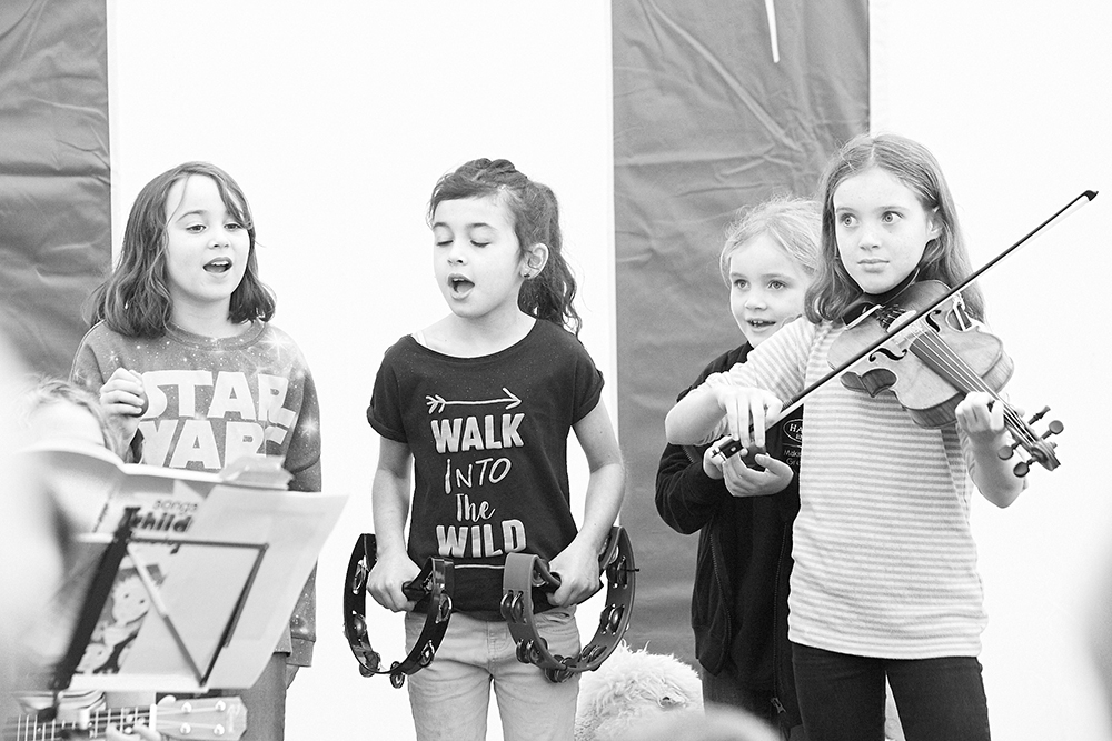 Talented young musicians at the Jazz festival
