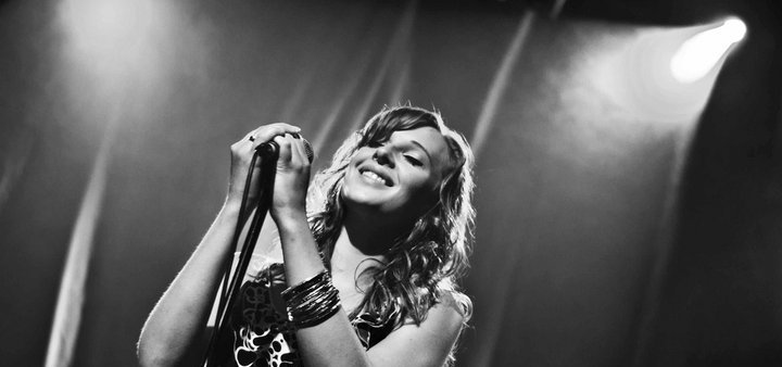 Ruby Wood on stage